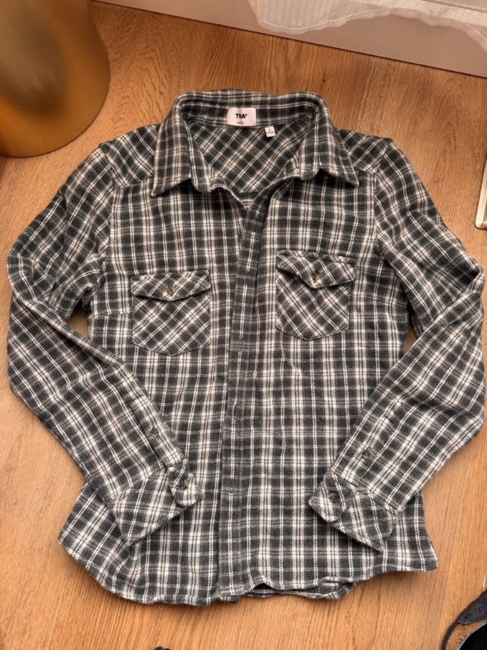 Aritzia TNA Feedback Shirt | Flannel Button-Up | Size S